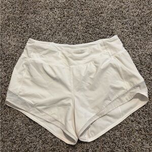 Lululemon Athletica White Athletic Shorts